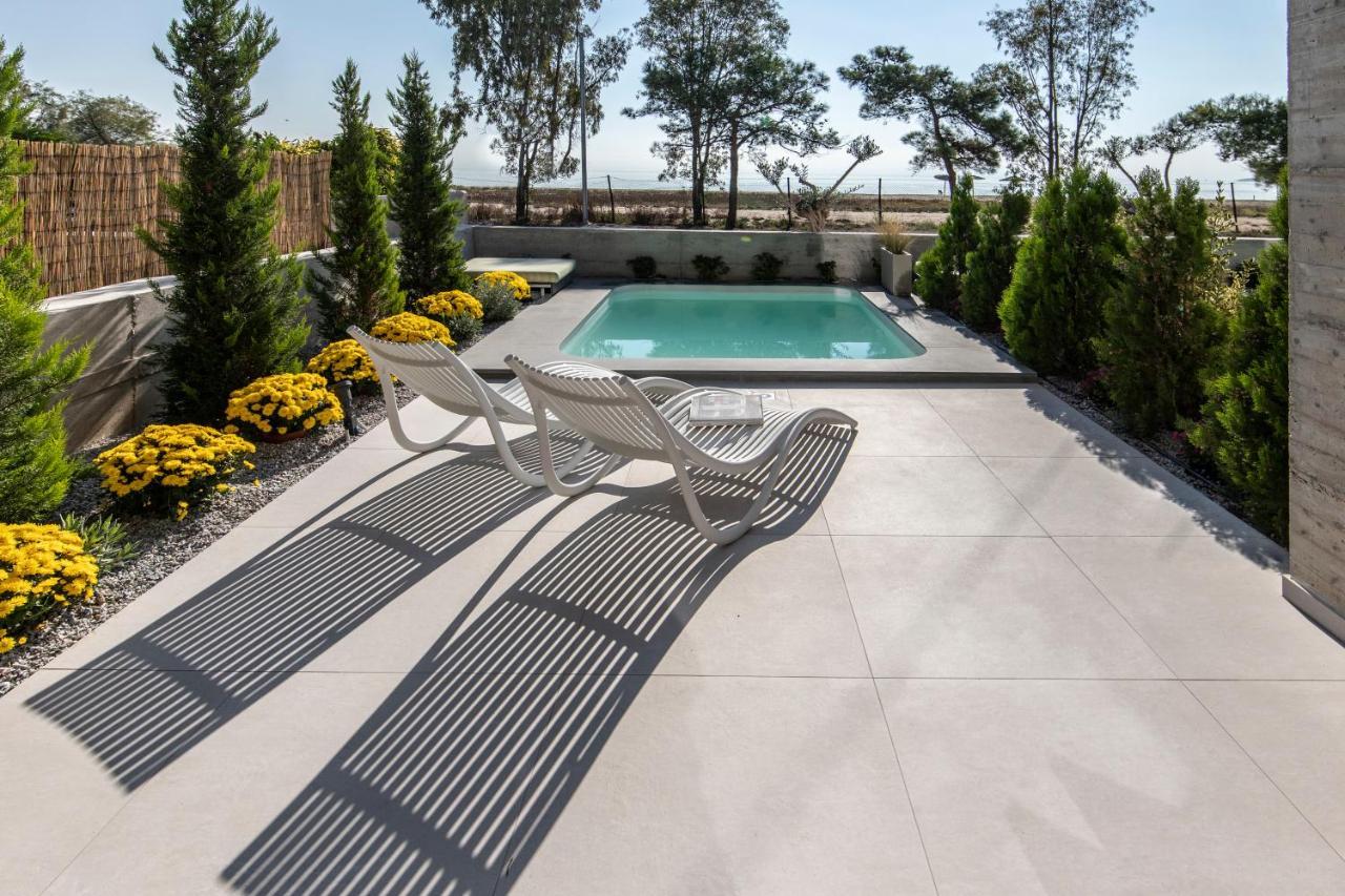 Ikies 3 Modern Eco-Friendly Private Seaview Signature Villas With A Pool Vólosz Kültér fotó